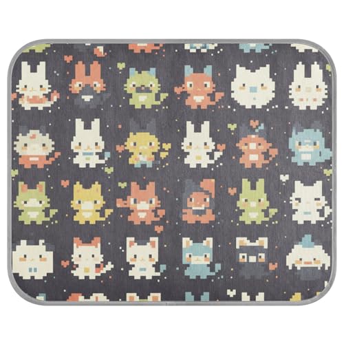 tplaotee Kühlmatte für Haustiere, niedlich, Pixel-Stil, Zoo, Sommer, selbstkühlend, Eiskissen für Welpen, Outdoor-Essentials Manta Refrescante para perro M tplaotee Kühlmatte für Haustiere, niedlich, Pixel-Stil, Zoo, Sommer, selbstkühlend, Eiskissen für Welpen, Outdoor-Essentials Manta Refrescante para perro M von tplaotee