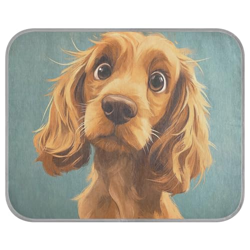 tplaotee Lustige Kühlmatte für Katzen, Motiv: Cocker Spaniel, Hund, Trauer, Sommer, selbstkühlend, Outdoor-Katzenbett für Kätzchen, zum Schlafen, sicher, Manta Refrescante para perro M tplaotee Lustige Kühlmatte für Katzen, Motiv: Cocker Spaniel, Hund, Trauer, Sommer, selbstkühlend, Outdoor-Katzenbett für Kätzchen, zum Schlafen, sicher, Manta Refrescante para perro M von tplaotee