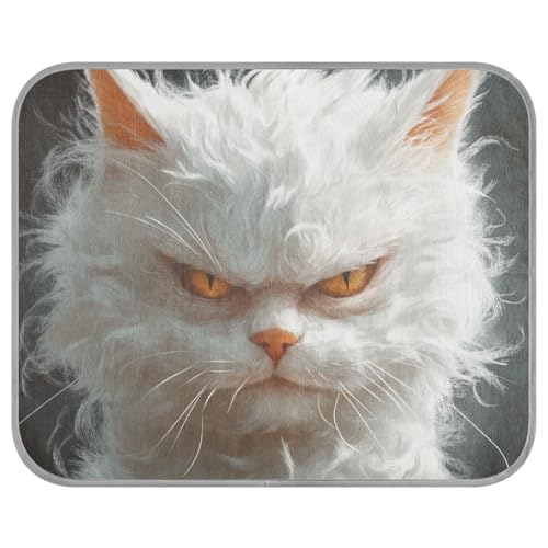 tplaotee Lustige türkische Angorakatzen, Wut, Sommer, Kühlmatte für draußen, selbstkühlende Matte für Katzen für Chihuahua, Outdoor-Katze, rutschfest, Manta, Refrescante para perro, M tplaotee Lustige türkische Angorakatzen, Wut, Sommer, Kühlmatte für draußen, selbstkühlende Matte für Katzen für Chihuahua, Outdoor-Katze, rutschfest, Manta, Refrescante para perro, M von tplaotee