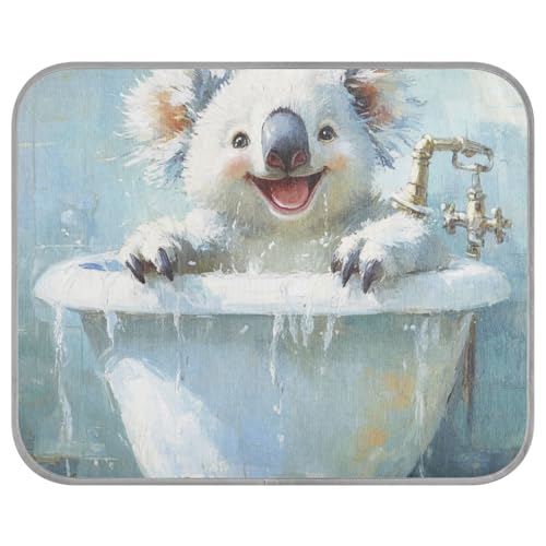 tplaotee Lustiges Koala-Badewannen-/Sommer-Kühlkissen, selbstkühlend, Outdoor-Katzenbett für Hunde, gemütlich, schlafende Katze, Zubehör, Manta Fria para Perros M von tplaotee