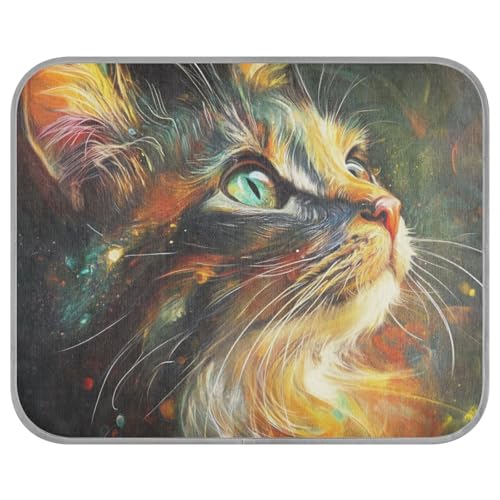 tplaotee Ölgemälde Feeling Cute Cat Summer Cooling Bed for Dogs Self Cooling Pad for Pets for Dogs Indoor Cats Waterproof Camas Frias para Perros M tplaotee Ölgemälde Feeling Cute Cat Summer Cooling Bed for Dogs Self Cooling Pad for Pets for Dogs Indoor Cats Waterproof Camas Frias para Perros M von tplaotee