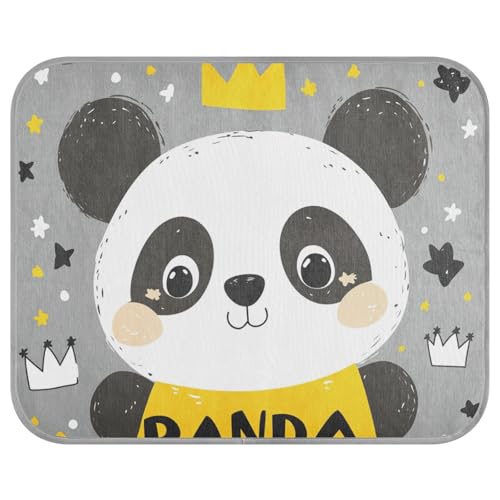 tplaotee Panda-Cartoon-Stern-Kühlmatten für große Hunde, selbstkühlende Katzenbetten für Innen, Katzen, für Kätzchen, Outdoor, abnehmbar, Cama Refrescante para Perros M von tplaotee
