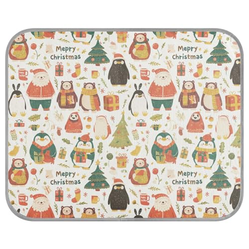 tplaotee Safari Kühlmatte für den Winter, Weihnachten, Tier, Sommer, Gel, selbstkühlend, Katzenbetten für Innen, Katzen, für den Innenbereich, waschbar, Tapete, Refrescante para mascotas M von tplaotee