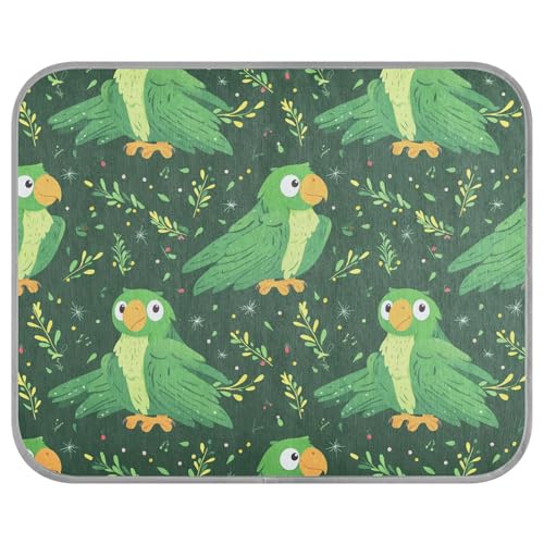 tplaotee Sommer-Kühldecke mit niedlichem Papageienmotiv für mittelgroße Hunde, selbstkühlend, Outdoor-Katzenmatte für Katzen, Outdoor, einzigartiges Klebeband, erfrischend, Größe M von tplaotee