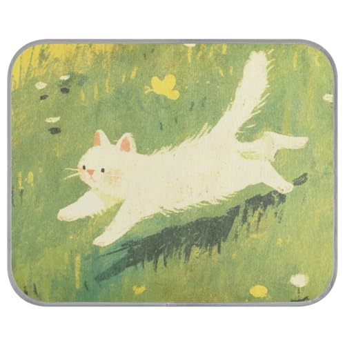 tplaotee Sommer-Kühlmatte mit Cartoon-Motiv, niedlich, weiß, für den Außenbereich, selbstkühlend, Katzenbetten für Innen, Katzen, für den Außenbereich, Cama Fria para perro M tplaotee Sommer-Kühlmatte mit Cartoon-Motiv, niedlich, weiß, für den Außenbereich, selbstkühlend, Katzenbetten für Innen, Katzen, für den Außenbereich, Cama Fria para perro M von tplaotee