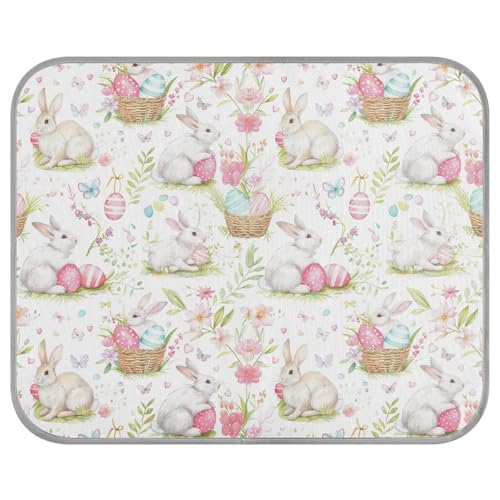 tplaotee Süße Cartoon-Frühlings-Osterhasen-Sommerdecken für mittelgroße Hunde, waschbar, selbstkühlende Decke für Katzen, Chihuahua, drinnen, faltbar, Größe M tplaotee Süße Cartoon-Frühlings-Osterhasen-Sommerdecken für mittelgroße Hunde, waschbar, selbstkühlende Decke für Katzen, Chihuahua, drinnen, faltbar, Größe M von tplaotee
