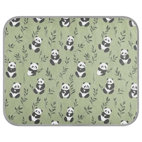 tplaotee Süßes kühlendes Haustierbett mit Panda-Motiv, selbstkühlendes Katzenbett für Outdoor-Katzen für Hamster, Outdoor-Katze, weicher Manta, Fria, Perros, M von tplaotee