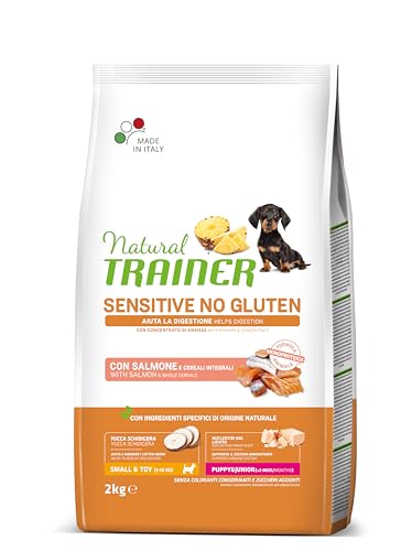 Natural Sensitive No Gluten Small & Toy Puppy & Junior mit Lachs 2 kg von trainer