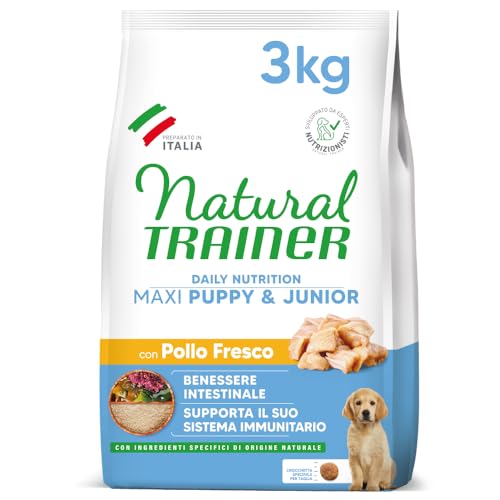 Natural Trainer Hundefutter Maxi-Puppy & Junior, mit Huhn, 3 kg von trainer