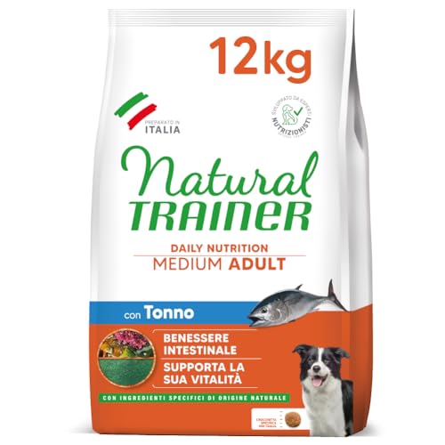 Natural Trainer Medium Hundefutter für Erwachsene mit Thunfisch, 12 kg von trainer