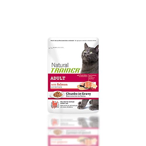 Natural Trainer Nassfutter Katze, Umschlag Adult Lachs Gr. 85 von trainer