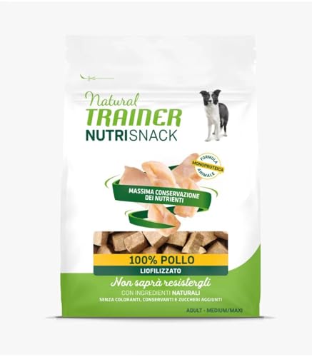 Natural Trainer Nutrisnack - Gefriergetrockneter Hühnchen-Snack für mittelgroße und Maxi-Hunde, 50 g Natural Trainer Nutrisnack - Gefriergetrockneter Hühnchen-Snack für mittelgroße und Maxi-Hunde, 50 g von trainer