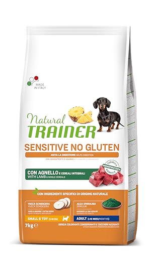 Natural Trainer Sensitive No Gluten, Futter für Erwachsene Hunde mit Lamm - 7 kg von trainer