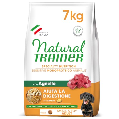 Natural Trainer Sensitive No Gluten, Futter für Erwachsene Hunde mit Lamm - 7 kg von trainer