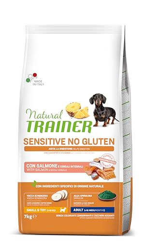 Natural Trainer Sensitive No Gluten, Hundefutter für Erwachsene Hunde mit Lachs - 7 kg von trainer