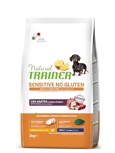 Natural Trainer Sensitive No Gluten Futter für Erwachsene Hunde mit Ente - 2 kg von trainer
