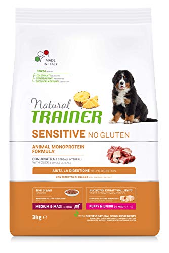 Natural Trainer Sensitive No Gluten Hundefutter für Welpen & Junior mit Ente - 3 kg von trainer