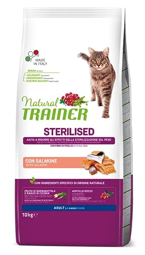 Natural trainer cat sterilised Salmon kattenvoer 10 kg von trainer