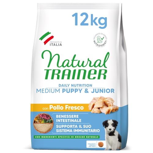 TRAINER Natural Puppy Medium Junior KG. 12 Dry Food for Dogs von trainer