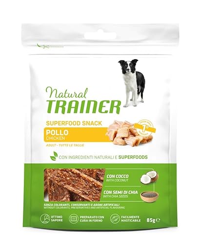 Trainer Natural Snacks für Hunde, Superfoods mit Huhn 85 g von trainer