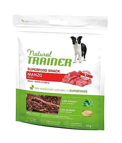 Trainer Natural Snacks für Hunde, Superfoods mit Rindfleisch 85 g von trainer
