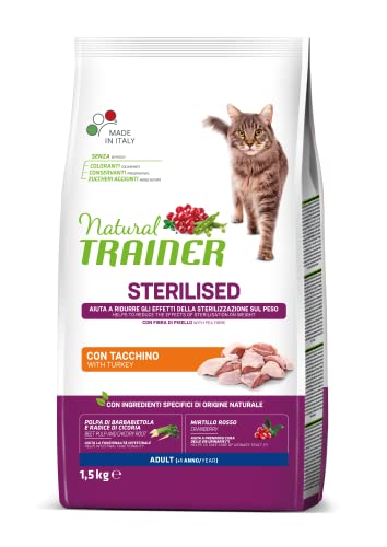 Trainer Natural frischen weißen Fleisch sterilisiert 1,5kg Katzen Trockenfutter von trainer