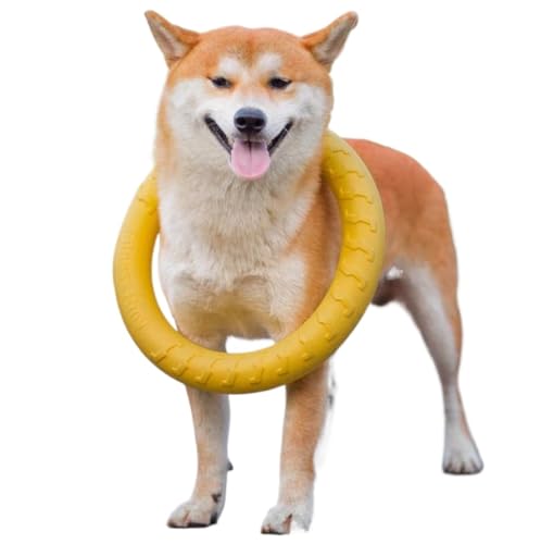 Hundespielzeug, Beißbälle, Selbstunterhaltungswerkzeug, Haustier-Ziehringe, Hundetrainingsbälle (Orange, klein) von trmqnaf