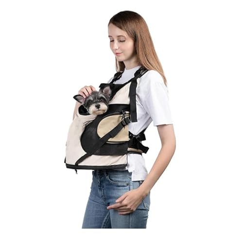 Katzenrucksack, atmungsaktive vordere Katzen-Canvas-Tasche für Haustiere, niedlicher tragbarer Rucksack zum Ausgehen von trmqnaf
