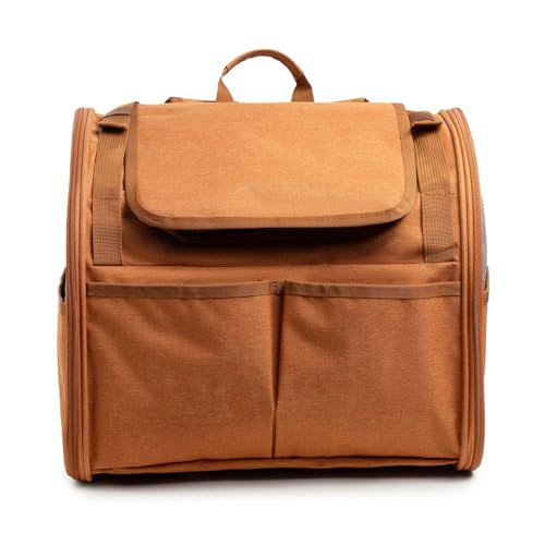 Katzentasche, erweiterbar, atmungsaktiv, tragbar, großer Katzenrucksack, Raumkapsel-Haustiertasche (grau) von trmqnaf