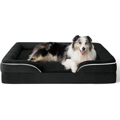 trmqnaf Haustiersofa, Hundematratze, Schwammmatte, Winter-Lammfell-Hundehaus, Haustierhaus (Schwarz, 71 x 58 cm) von trmqnaf