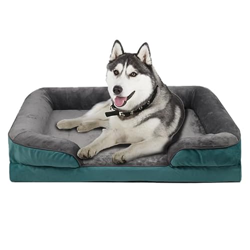 trmqnaf Haustiersofa, Hundematratze, Schwammmatte, Winter-Lammfell-Hundehaus, Haustierhaus (Smaragd, 71 x 58 cm) von trmqnaf