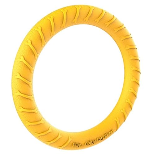 trmqnaf Hundespielzeug, großer Hundering, Frisbee, Border Collie, klingt Spannung, Backenzähne und bissfest, zur Linderung von Langeweile (hohler Ball, 7 cm) von trmqnaf