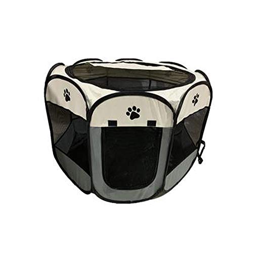 trmqnaf Sommer-Hundehütte, atmungsaktiver Katzen-Lieferraum, Katzenbett, Haustierzelt, Indoor-Hundekäfig (groß) von trmqnaf