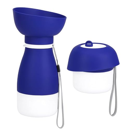 trmqnaf Tragbarer Wasserbecher für Hunde, große Kapazität, tragbarer Becher für den Außenbereich (blau) von trmqnaf