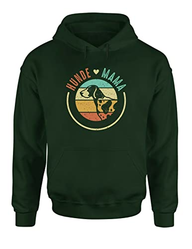 Geschenkidee für die Hundemama Hundehalter Hoodie Sweatshirt, Farbe: Grün, Größe: Medium von tshirtladen