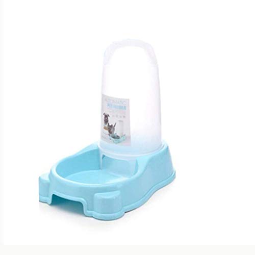 Hunde Wasserspender Wassernapf Haustier Wasserspender Automatische Schüssel Katze Hund Trinkbrunnen (Farbe: Blau) von tughjnbmdfslkeefj