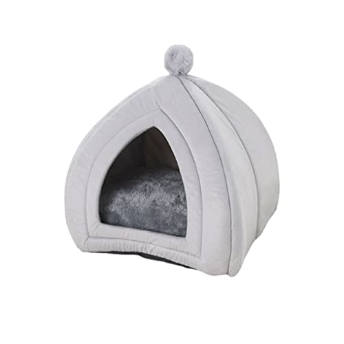tuwiwol Haushalt Tragbare Pet Home Indoor Winter Ruhen Nest Plüsch Schlafen Zelt Kleine Tier Niedlichen Haustiere Liefert, Grau, 40x40x42cm tuwiwol Haushalt Tragbare Pet Home Indoor Winter Ruhen Nest Plüsch Schlafen Zelt Kleine Tier Niedlichen Haustiere Liefert, Grau, 40x40x42cm von tuwiwol