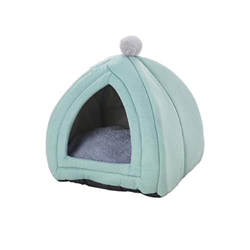 tuwiwol Haushalt Tragbare Pet Home Indoor Winter Ruhen Nest Plüsch Schlafen Zelt Kleine Tier Niedlichen Haustiere Liefert, Grün, 40x40x42cm tuwiwol Haushalt Tragbare Pet Home Indoor Winter Ruhen Nest Plüsch Schlafen Zelt Kleine Tier Niedlichen Haustiere Liefert, Grün, 40x40x42cm von tuwiwol