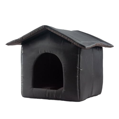 tuwiwol Haustierbett aus Oxford Stoff, hergestellt und hautfreundlich für ultimativen Komfort. OxfordCloth Zeltkabine, Haustier Hundehütte, Haustierhaus, Katzennest, Schwarz, S: 35 * 33 * 30 cm tuwiwol Haustierbett aus Oxford Stoff, hergestellt und hautfreundlich für ultimativen Komfort. OxfordCloth Zeltkabine, Haustier Hundehütte, Haustierhaus, Katzennest, Schwarz, S: 35 * 33 * 30 cm von tuwiwol