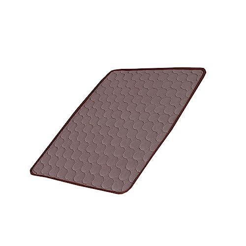 tuwiwol Hundeunterlage Katzenmatte Heimtierbedarf Welpenkissen Feine Verarbeitung Weichheit Glatte Oberfläche Innen Universal Atmungsaktiv , Kaffee, 150 x 100 cm , XXL von tuwiwol