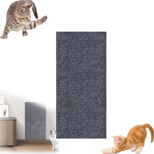 60 * 100 cm Katzenkratzmatte, Selbstklebend, DIY-Katzenkratzer, Schneidbarer Möbelschutz, Katzenwandkratzer for Kratzbaum, Sofawand, Einfach Zu Verwenden (Color : Gray, Size : 16 * 40in) von tylxayoxa