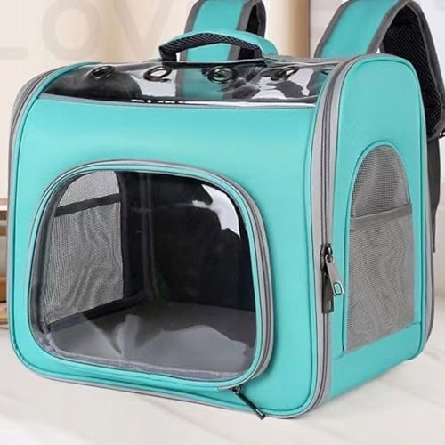 Ausziehbarer Rucksack For Katzen Und Hunde Mit Visier Und Stauraum / Reisetasche Mit Panoramablick + Haustierverlängerung / Große Tragetasche For Vögel, Kaninchen, Haustiere ( Color : Green , Size : 4 von tylxayoxa