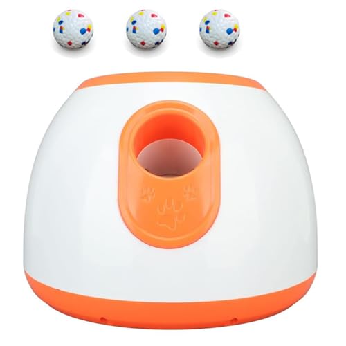 Automatischer Haustier-Futterautomat, Tennisball-Werfer, Interaktives Puzzle-Spielzeug for Hunde-IQ-Training, Interaktive Tennisball-Wurfmaschine (Color : B) von tylxayoxa