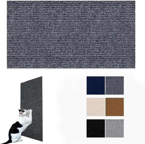 Cat Scratching Mat, Climbing Cat Scratcher, Cat Scratching Mat Self-Adhesive, Versatile Trimmable Self-Adhesive Cat Couch Protecto (Color : Dark Gray, Size : 30x100CM) von tylxayoxa