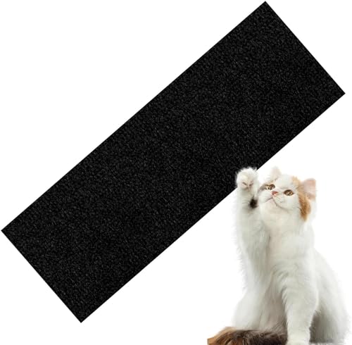 Cathpetic Kratzmatte Selbstkleben 60×100cm,Kratzpads Für Katzen,Kratzmatte Katze Sofa,Katzen Wand,DIY Climbing Cat Scratcher (Color : Black, Size : 30x100CM) von tylxayoxa