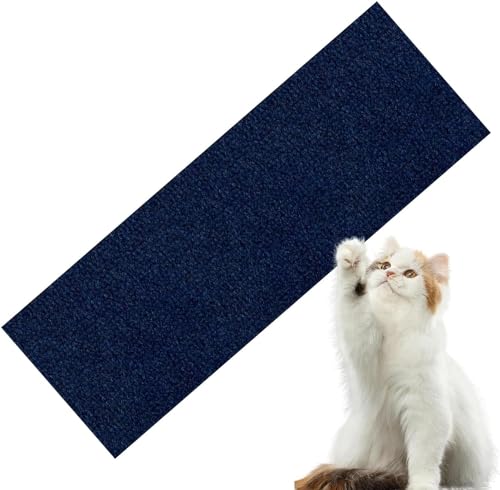 Climbing Cat Scratcher,Kratzwand FüR Katzen,Kratzmatten FüR Katzen Sofa,DIY Climbing Cat Scratcher,Kratzmatte Selbstklebend,Katzenteppich Selbstklebend (Color : Blue, Size : 40x100CM) von tylxayoxa