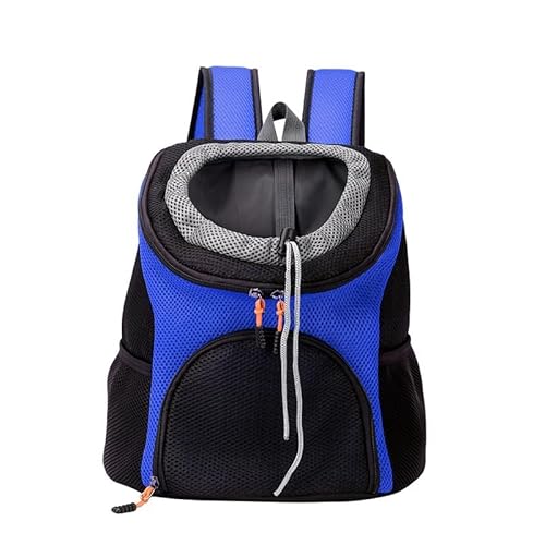 Haustier Rucksäcke Haustier Tragetasche Für 3-6kg Hunde Und Katzen Weich Faltbar, Warme Plüsch Atmungsaktive, Transporttasche Für Haustiere (Color : Blue, Size : S) von tylxayoxa