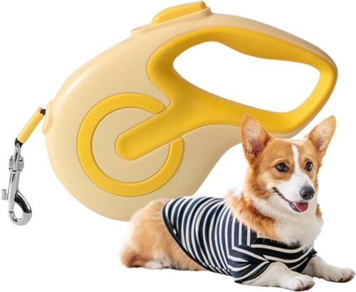 Hundeleine 5m, Rollleine Große Hunde Bis 50kg | Hochwertige Hundeleine Ausziehbar Flexileine Hunde 5m, Schleppleine 5m Für Hunde, Lange Hundeleine Mit Robuste Ausziehleine(Color:F,Size:S) von tylxayoxa
