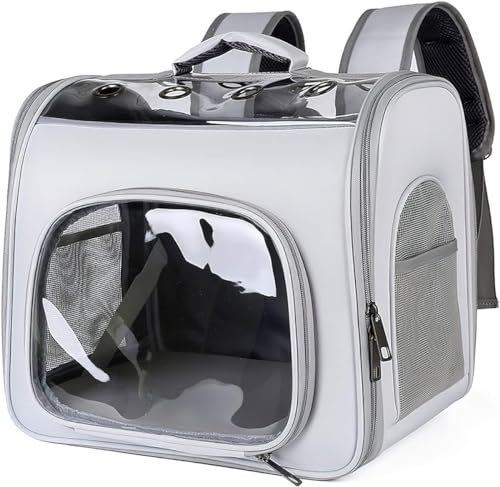 Hundeträger, Katzentransportrucksack, Atmungsaktiver Haustierträgerrucksack, Maximale Belastung 6 Kg, Fluggesellschaftszulassung, Reisen, Zug/Auto/Restaurant/Flugzeug/Outdoor (Color : Gray, Size : 4 Hundeträger, Katzentransportrucksack, Atmungsaktiver Haustierträgerrucksack, Maximale Belastung 6 Kg, Fluggesellschaftszulassung, Reisen, Zug/Auto/Restaurant/Flugzeug/Outdoor (Color : Gray, Size : 4 von tylxayoxa