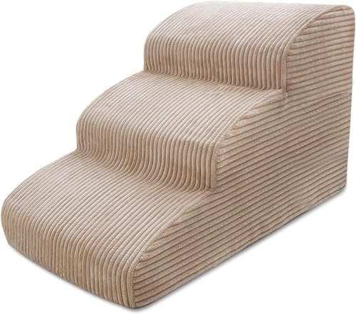 tylxayoxa Hundetreppe, Haustiertreppe for Hunde Und Katzen, 3-stufige Hundetreppe for Bett Und Sofa, Waschbare Haustierrampe Mit Reißverschlussbezug, rutschfeste Haustiertreppe tylxayoxa Hundetreppe, Haustiertreppe for Hunde Und Katzen, 3-stufige Hundetreppe for Bett Und Sofa, Waschbare Haustierrampe Mit Reißverschlussbezug, rutschfeste Haustiertreppe von tylxayoxa